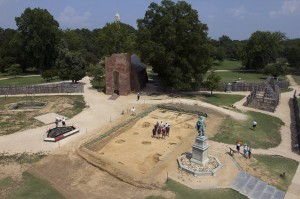 The 1608 church site (Photo courtesy of Preservation Virginia)